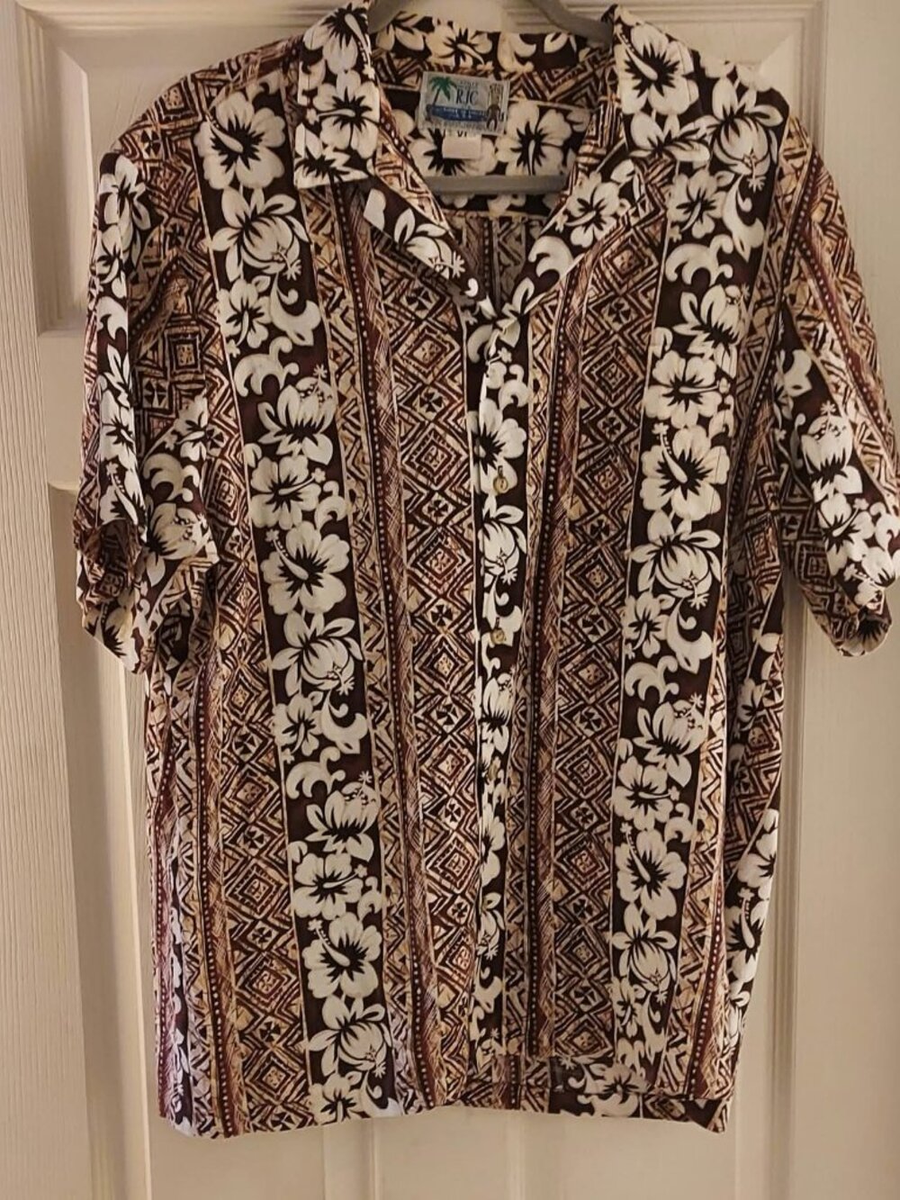 Men's short sleeve shirt - RJC - XL - Made in Hawaii - straight hem